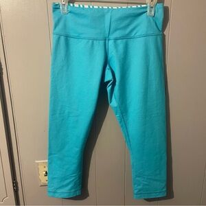 Lululemon Teal Wunder Under Workout Pants